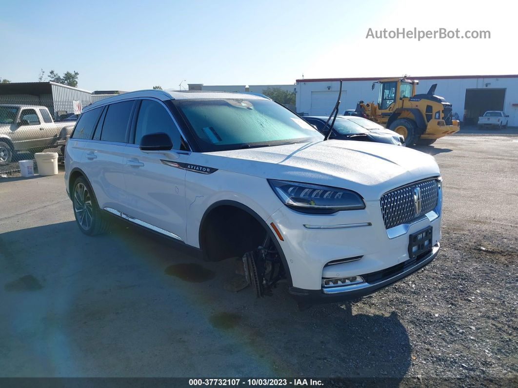 2020 Lincoln Aviator Reserve White vin: 5LM5J7WCXLGL34781