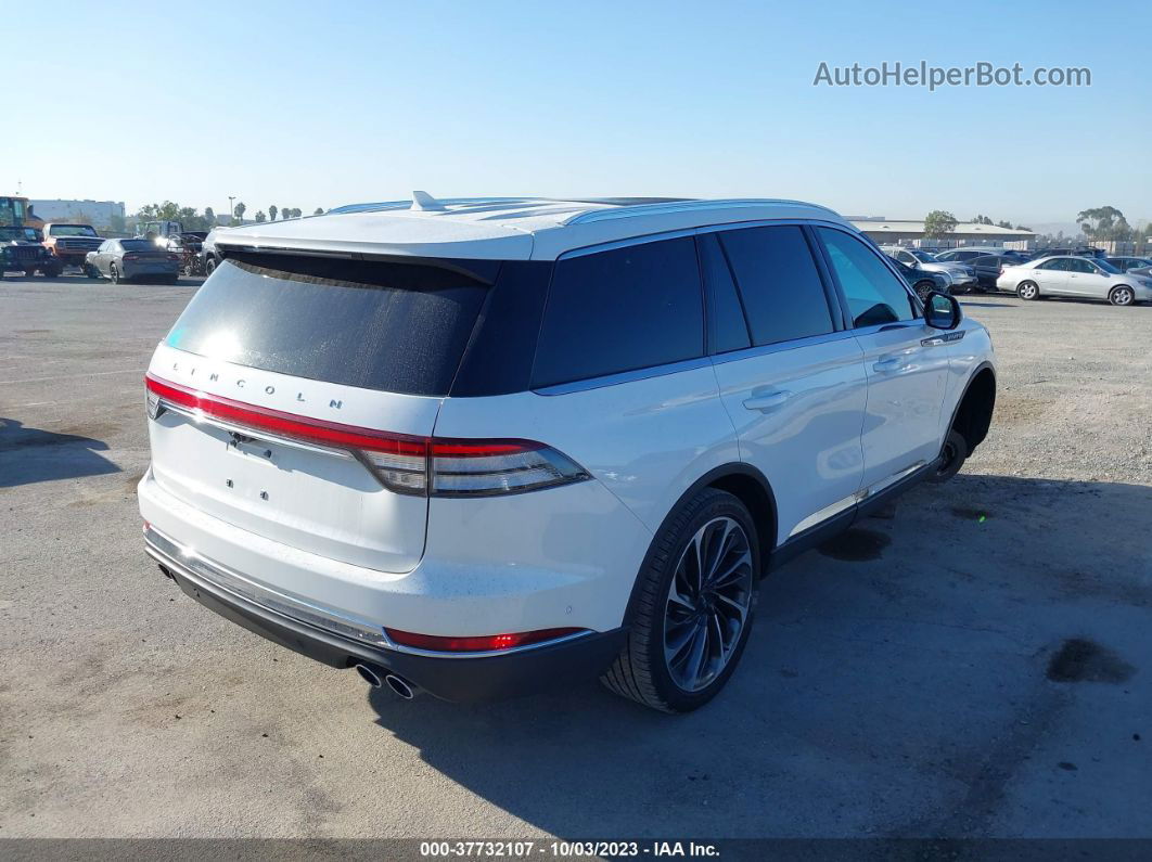 2020 Lincoln Aviator Reserve White vin: 5LM5J7WCXLGL34781