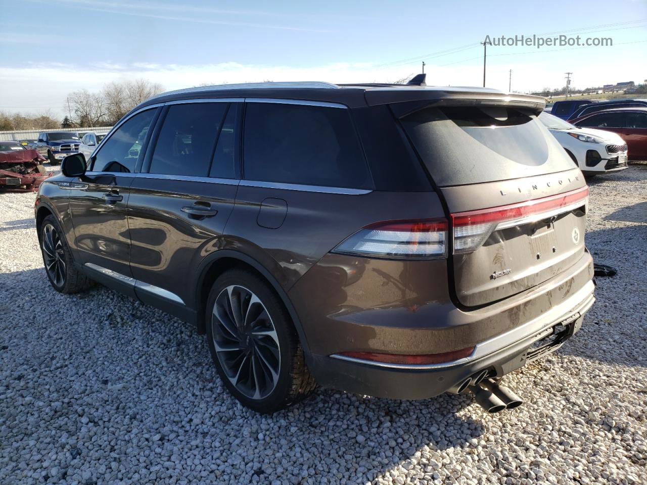 2020 Lincoln Aviator Reserve Коричневый vin: 5LM5J7WCXNGL07860