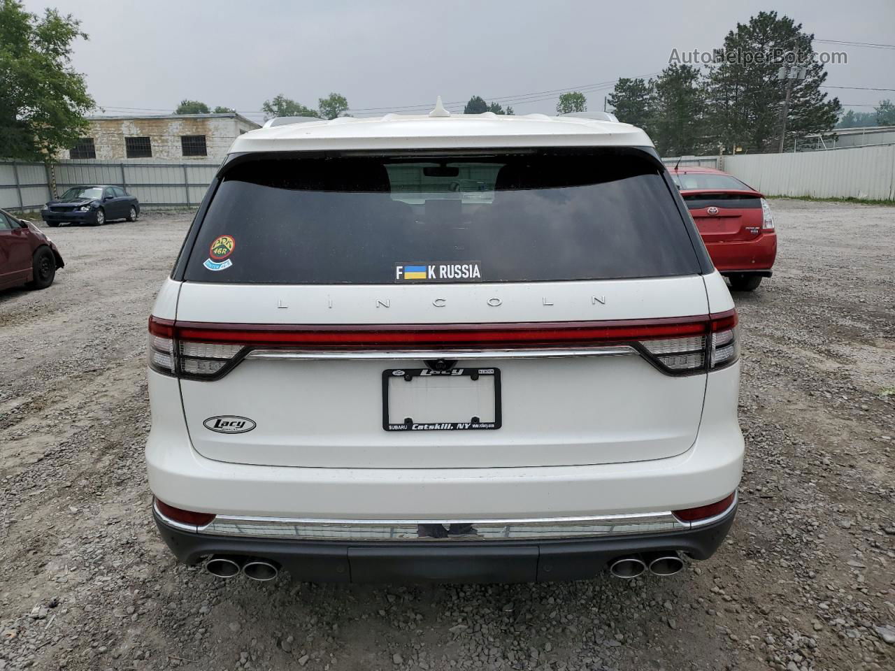 2020 Lincoln Aviator Reserve White vin: 5LM5J7XC0LGL15347