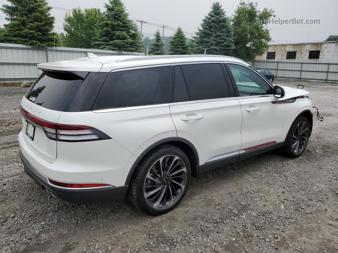 2020 Lincoln Aviator Reserve White vin: 5LM5J7XC0LGL15347