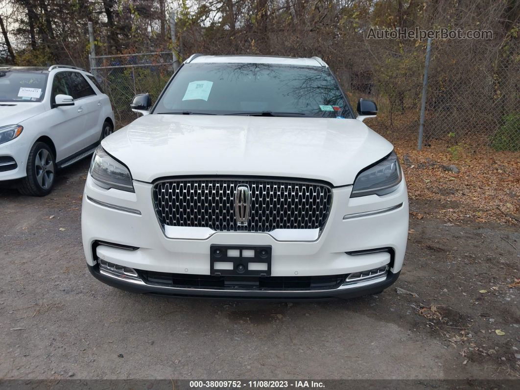 2020 Lincoln Aviator Reserve White vin: 5LM5J7XC0LGL26624