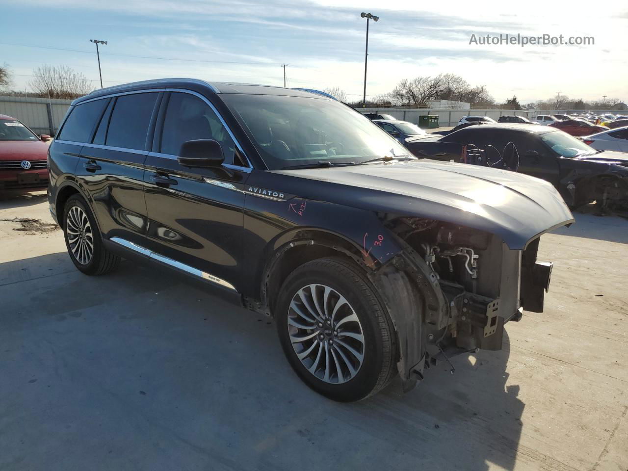 2020 Lincoln Aviator Reserve Черный vin: 5LM5J7XC1LGL13171