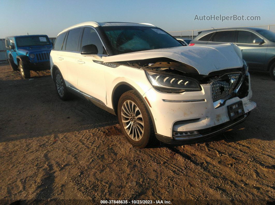 2020 Lincoln Aviator Reserve White vin: 5LM5J7XC1LGL17530