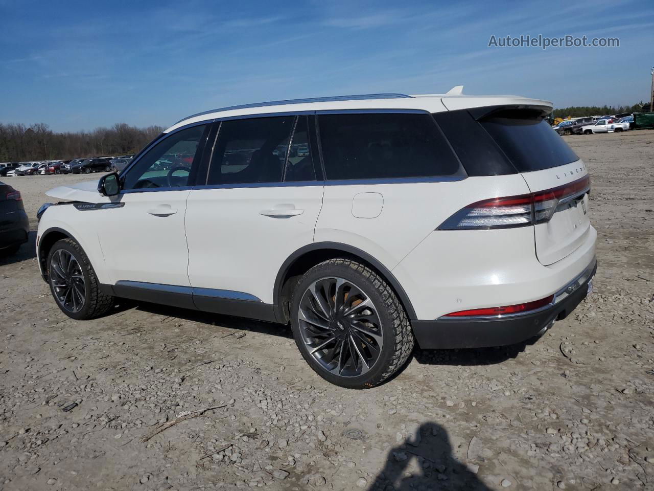 2020 Lincoln Aviator Reserve White vin: 5LM5J7XC1LGL37485