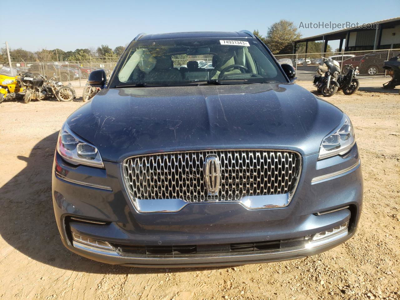 2020 Lincoln Aviator Reserve Синий vin: 5LM5J7XC3LGL24365