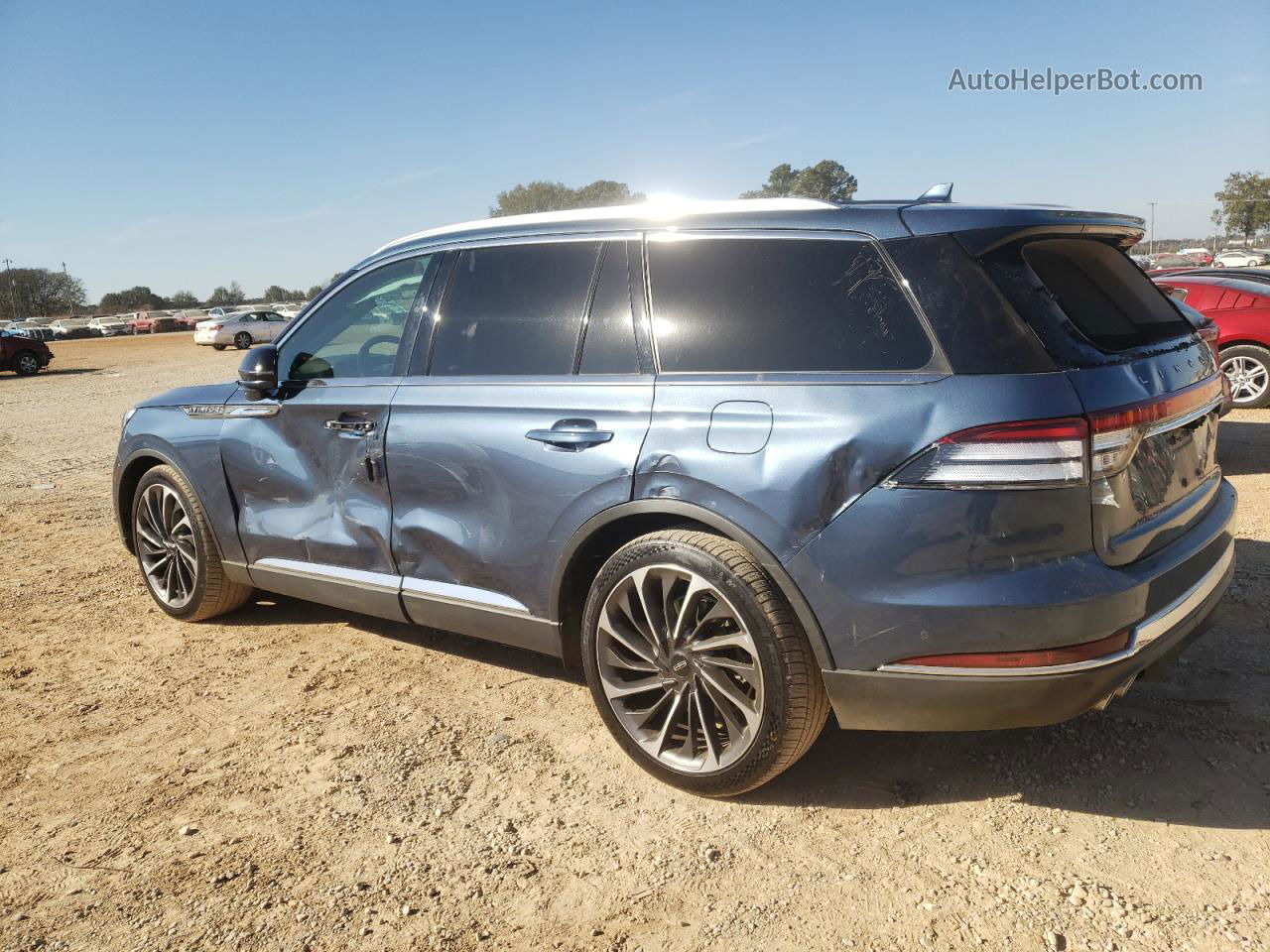 2020 Lincoln Aviator Reserve Blue vin: 5LM5J7XC3LGL24365