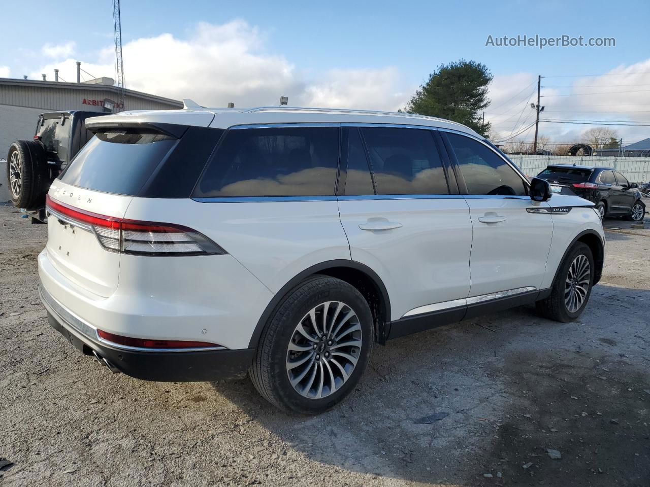 2020 Lincoln Aviator Reserve White vin: 5LM5J7XC3LGL31154