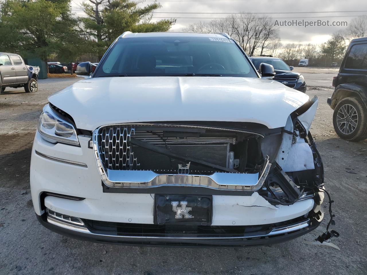 2020 Lincoln Aviator Reserve White vin: 5LM5J7XC3LGL31154