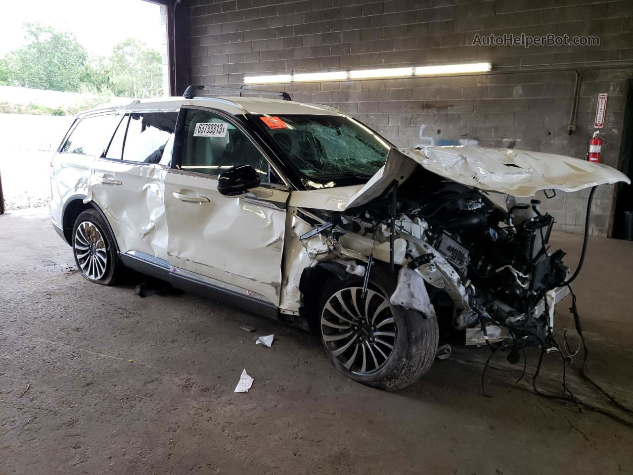 2020 Lincoln Aviator Reserve White vin: 5LM5J7XC3LGL36693