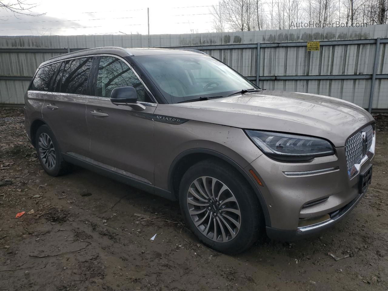 2020 Lincoln Aviator Reserve Beige vin: 5LM5J7XC4LGL13097