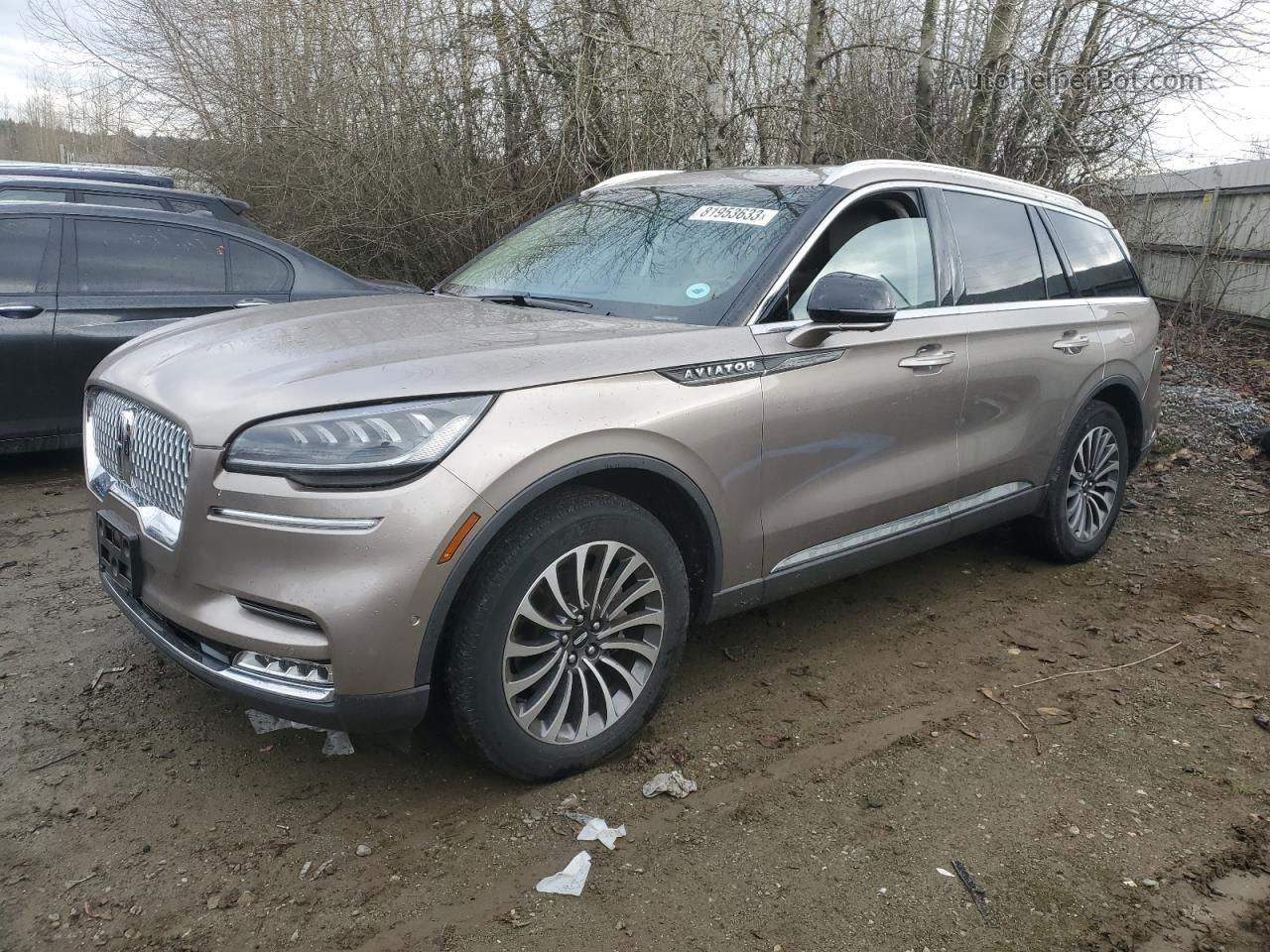 2020 Lincoln Aviator Reserve Beige vin: 5LM5J7XC4LGL13097