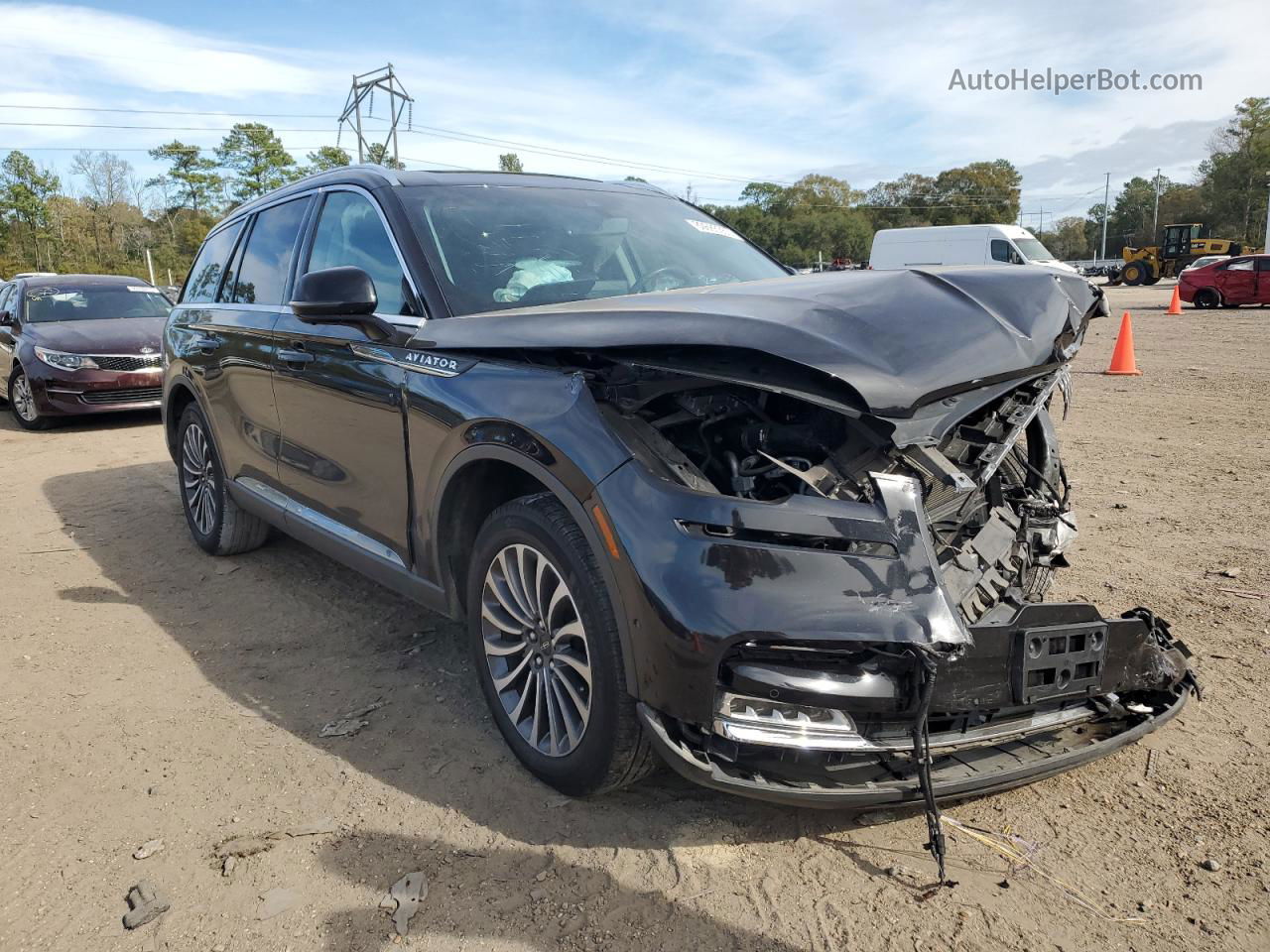 2020 Lincoln Aviator Reserve Black vin: 5LM5J7XC4LGL15853