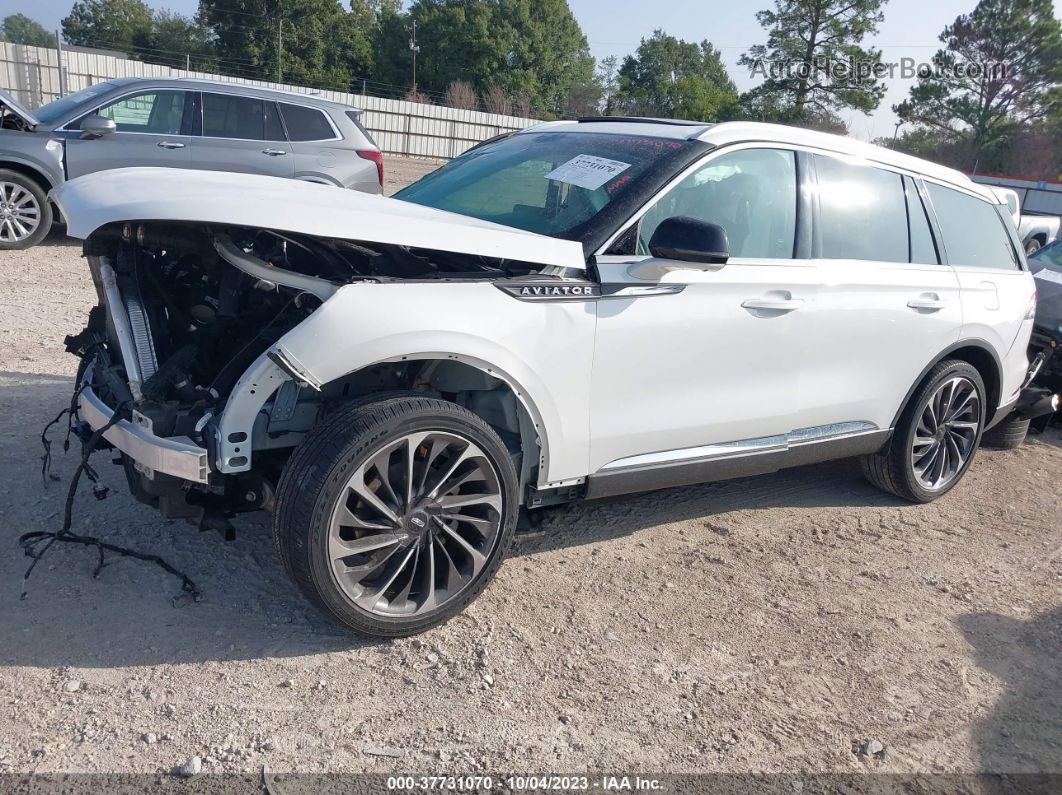 2020 Lincoln Aviator Reserve White vin: 5LM5J7XC6LGL11206