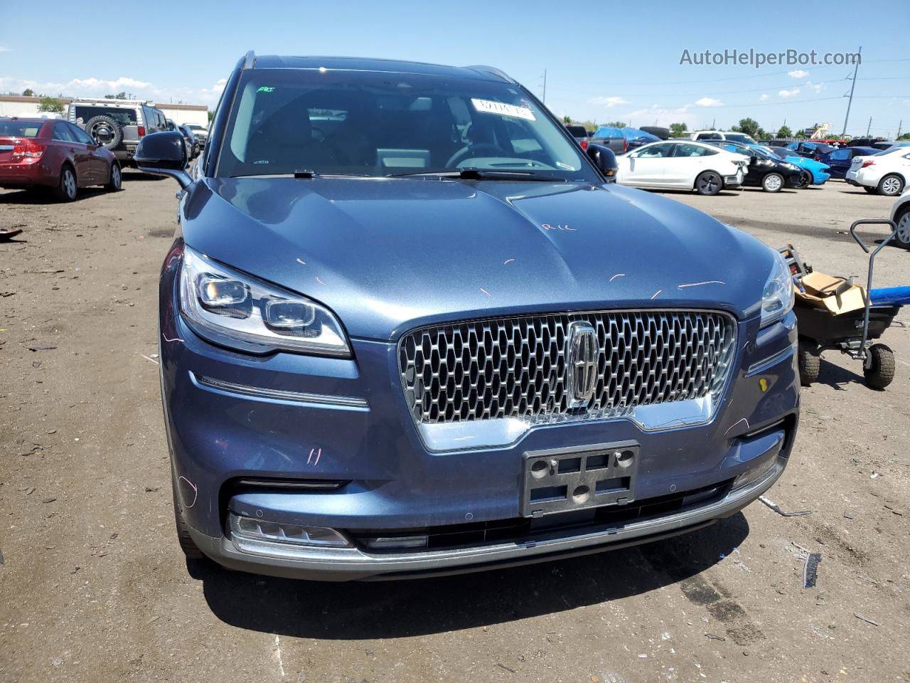 2020 Lincoln Aviator Reserve Blue vin: 5LM5J7XC6LGL24831