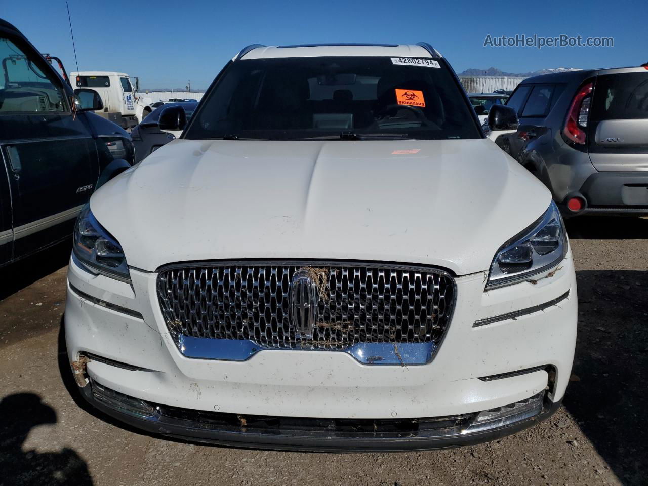 2020 Lincoln Aviator Reserve White vin: 5LM5J7XC7LGL06922