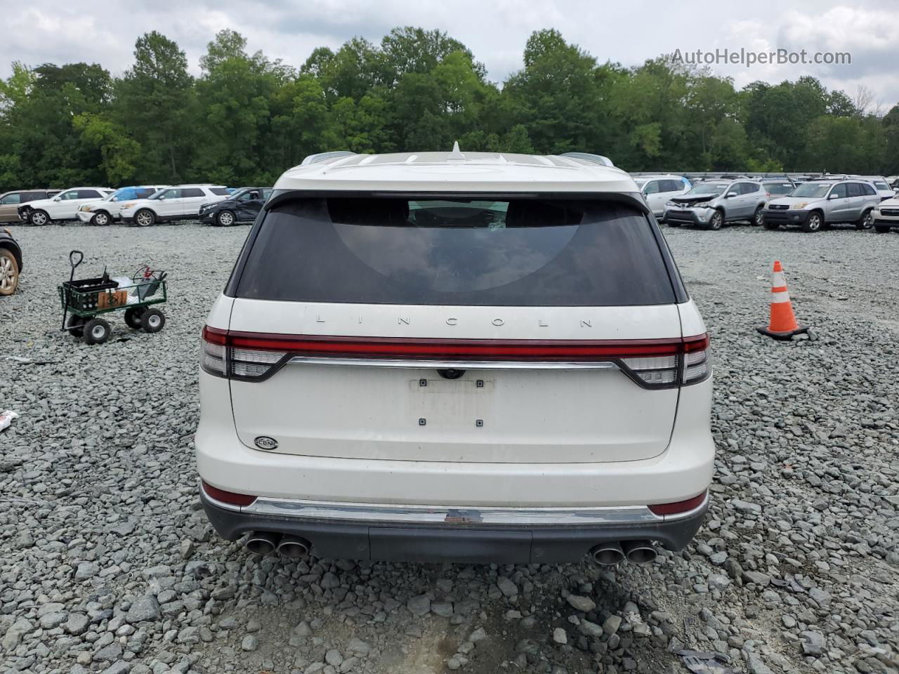 2020 Lincoln Aviator Reserve White vin: 5LM5J7XC7LGL20335