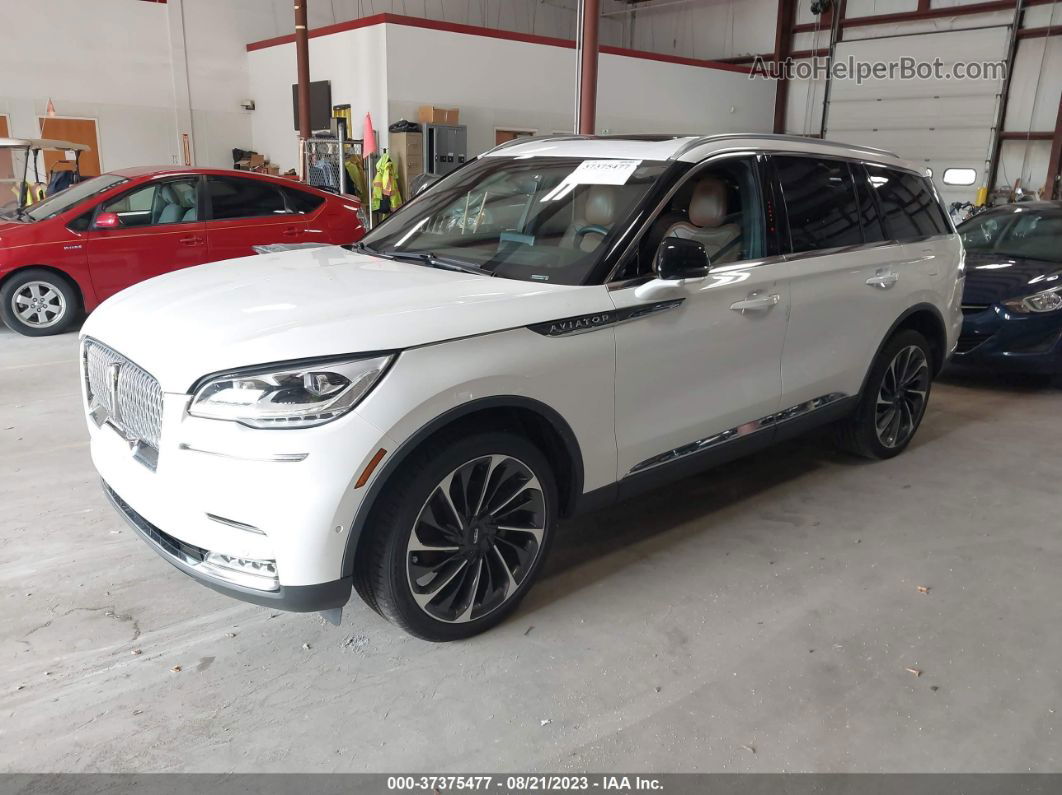 2020 Lincoln Aviator Reserve White vin: 5LM5J7XC8LGL32509