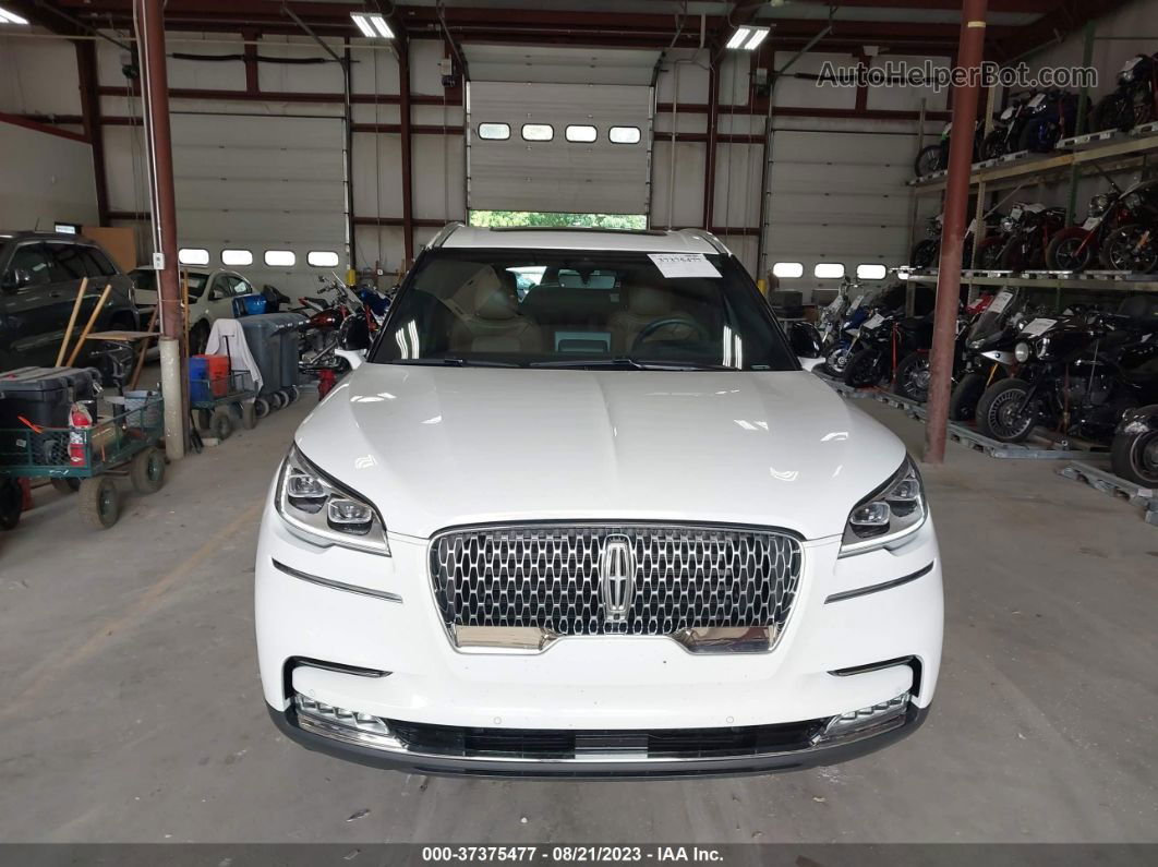 2020 Lincoln Aviator Reserve White vin: 5LM5J7XC8LGL32509