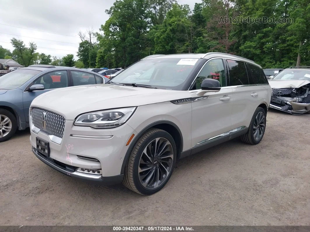 2020 Lincoln Aviator Reserve Beige vin: 5LM5J7XC9LGL03343