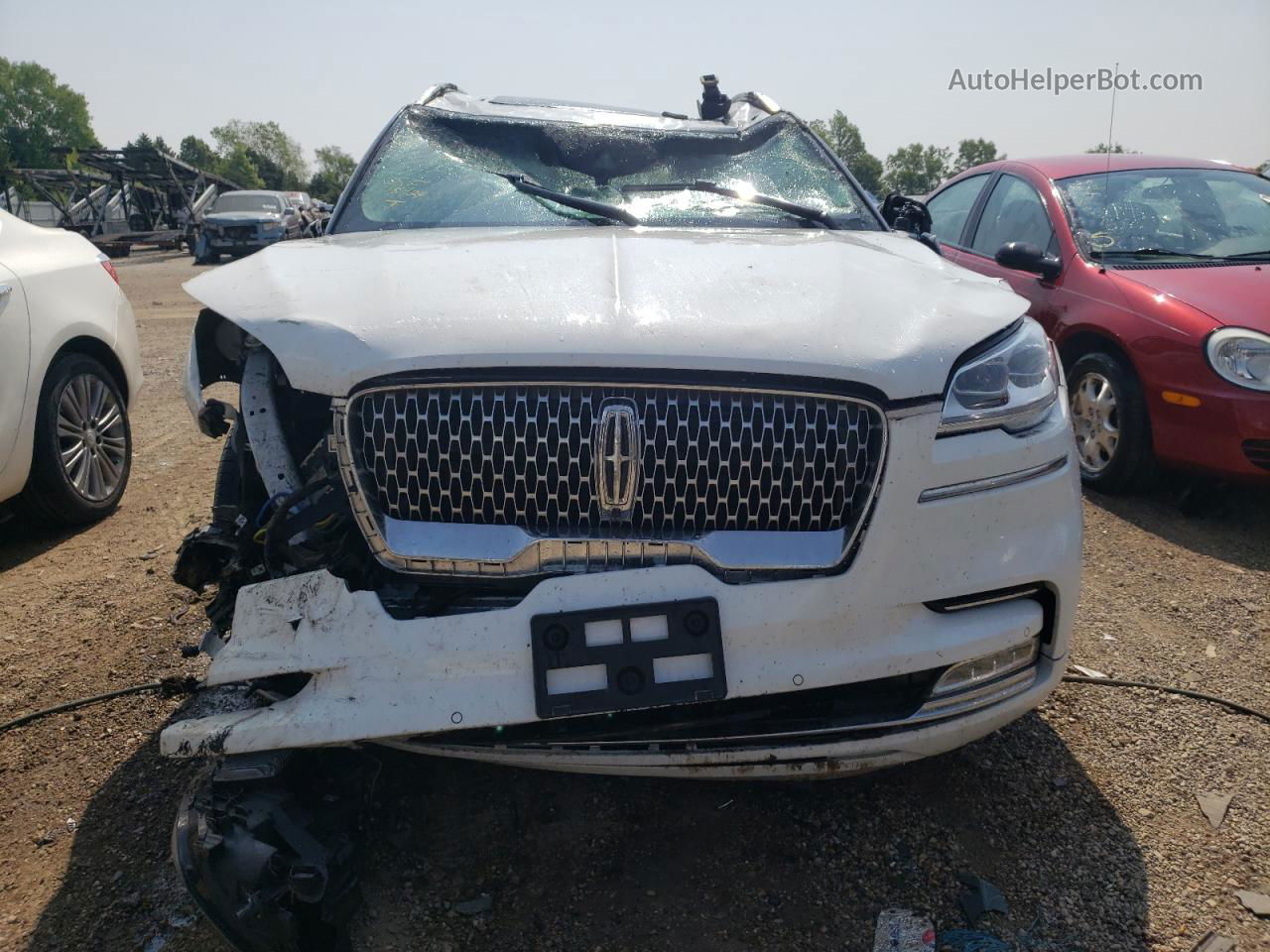 2020 Lincoln Aviator Reserve White vin: 5LM5J7XC9LGL03911