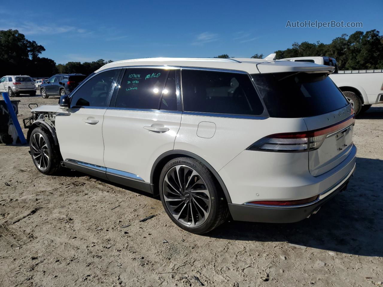 2020 Lincoln Aviator Reserve White vin: 5LM5J7XC9LGL05996