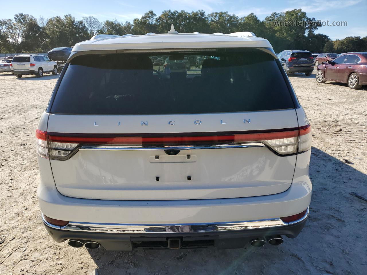 2020 Lincoln Aviator Reserve White vin: 5LM5J7XC9LGL05996