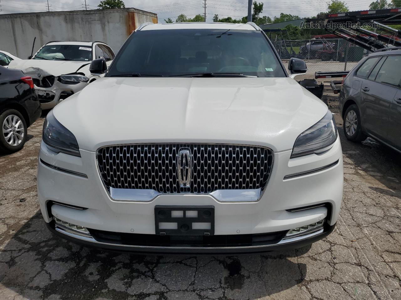 2020 Lincoln Aviator Reserve White vin: 5LM5J7XCXLGL29627