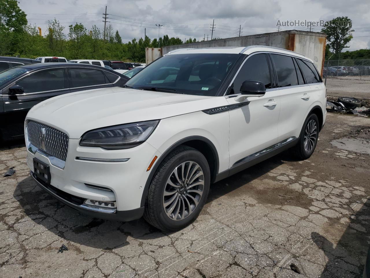 2020 Lincoln Aviator Reserve White vin: 5LM5J7XCXLGL29627