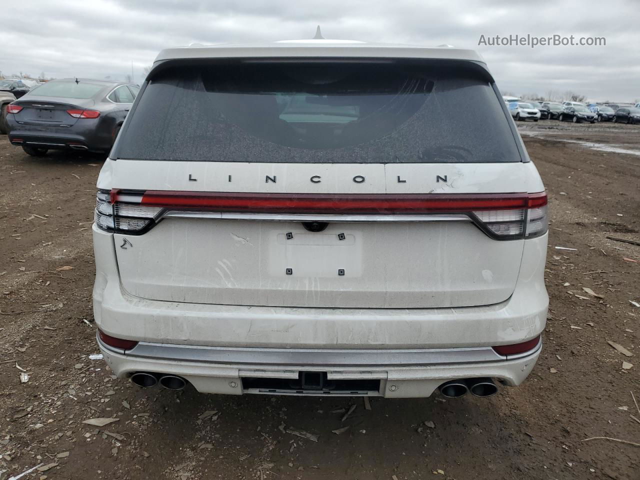 2020 Lincoln Aviator Black Label White vin: 5LM5J9XC0LGL36209