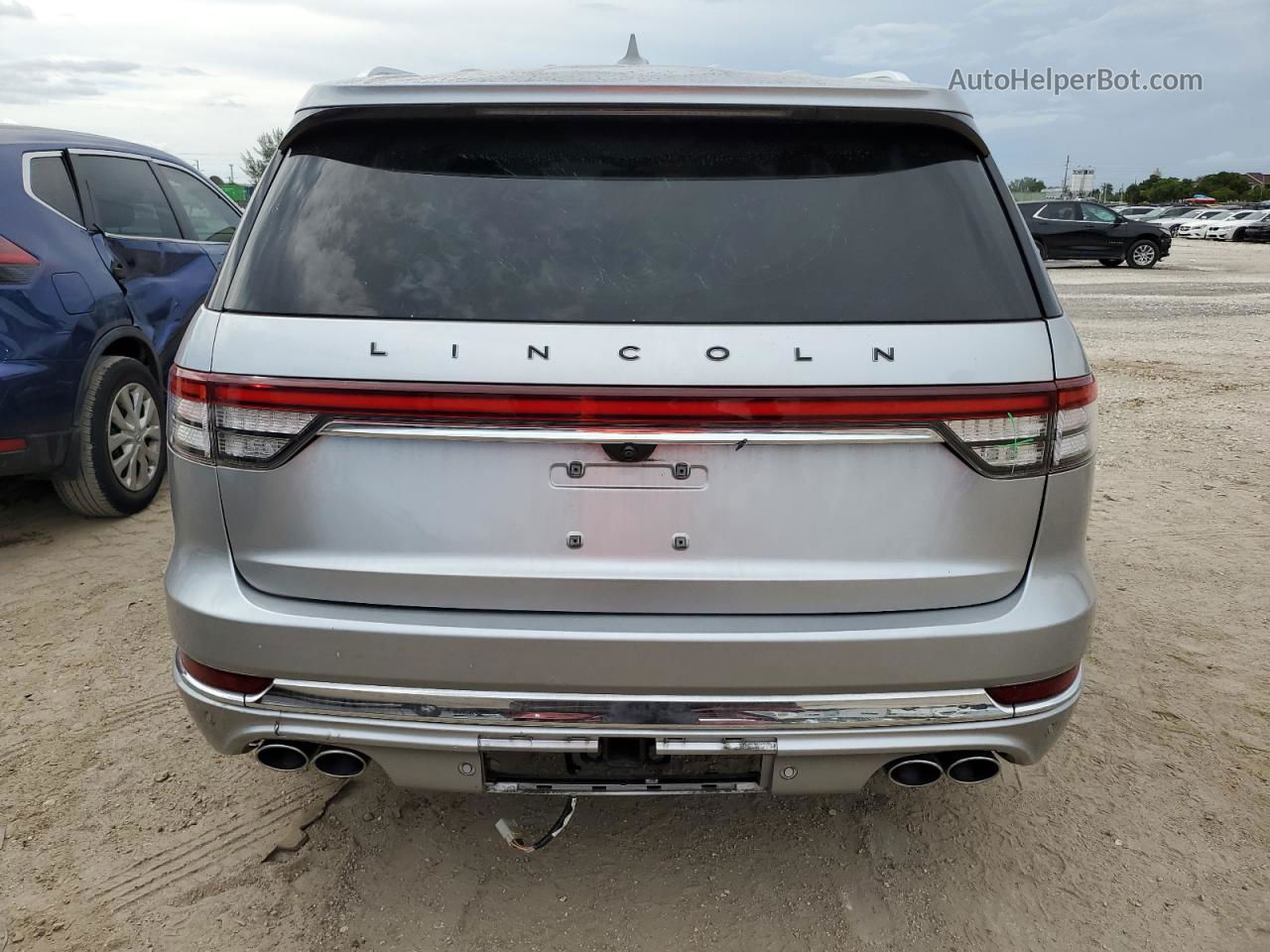 2020 Lincoln Aviator Black Label Серебряный vin: 5LM5J9XC7LGL04762