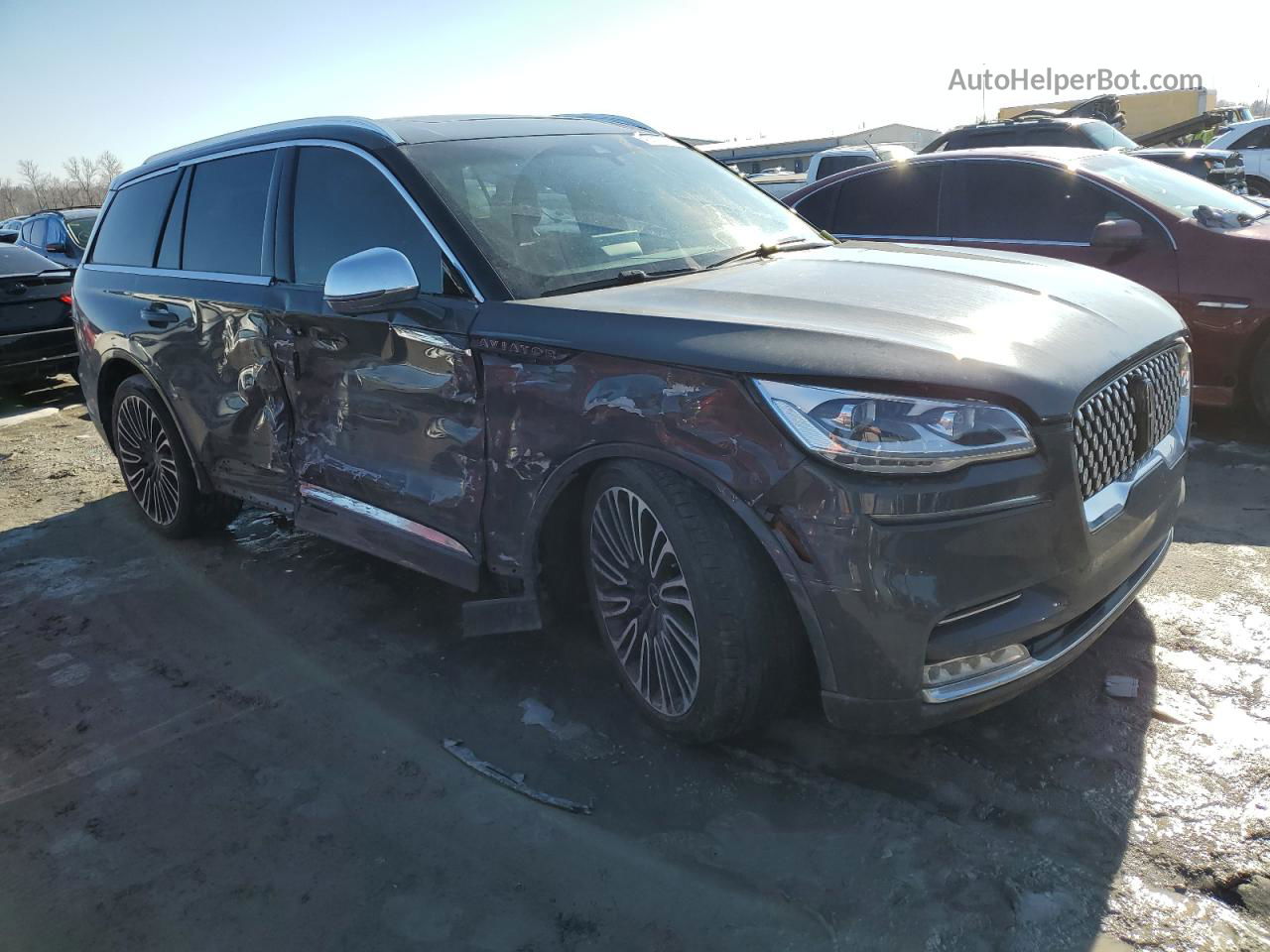 2020 Lincoln Aviator Black Label Gray vin: 5LM5J9XC9LGL36757