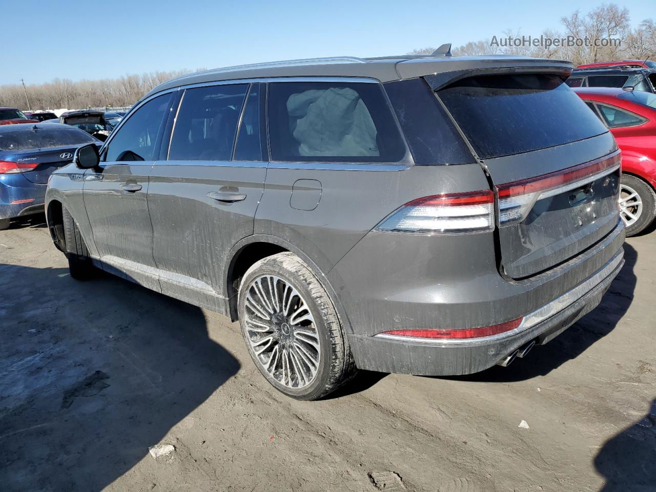 2020 Lincoln Aviator Black Label Gray vin: 5LM5J9XC9LGL36757