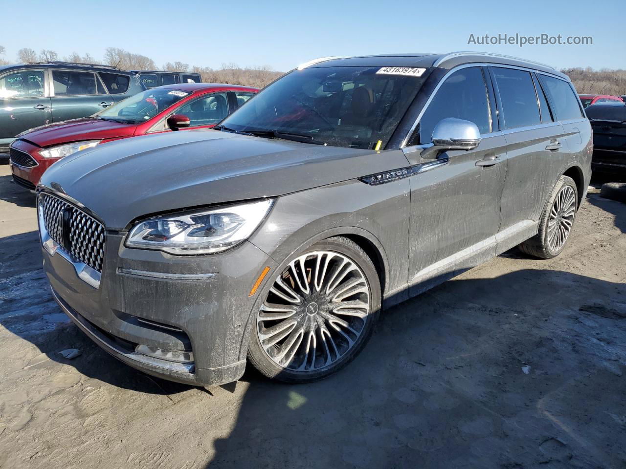 2020 Lincoln Aviator Black Label Gray vin: 5LM5J9XC9LGL36757