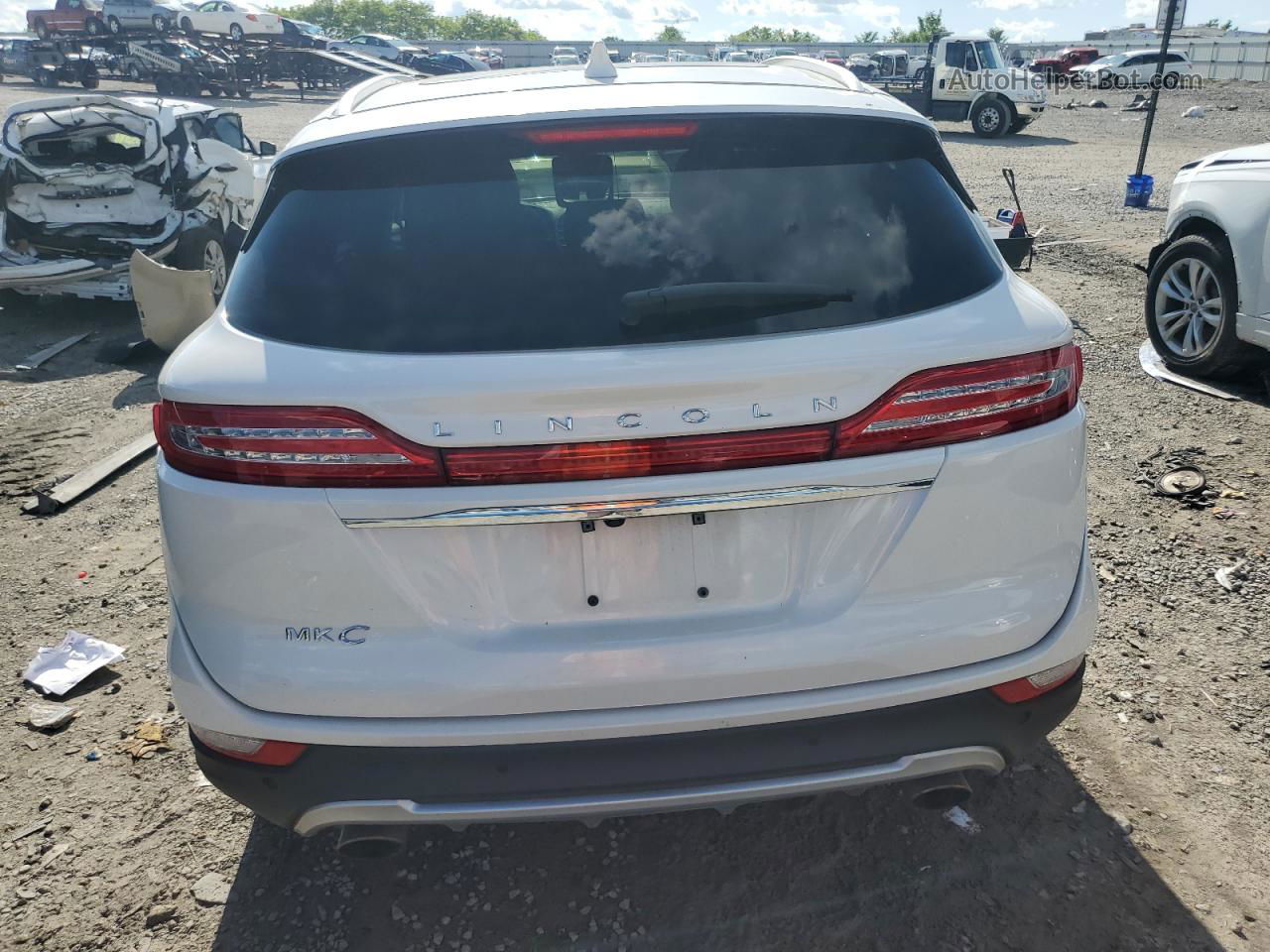 2019 Lincoln Mkc Select White vin: 5LMCJ2D98KUL26065