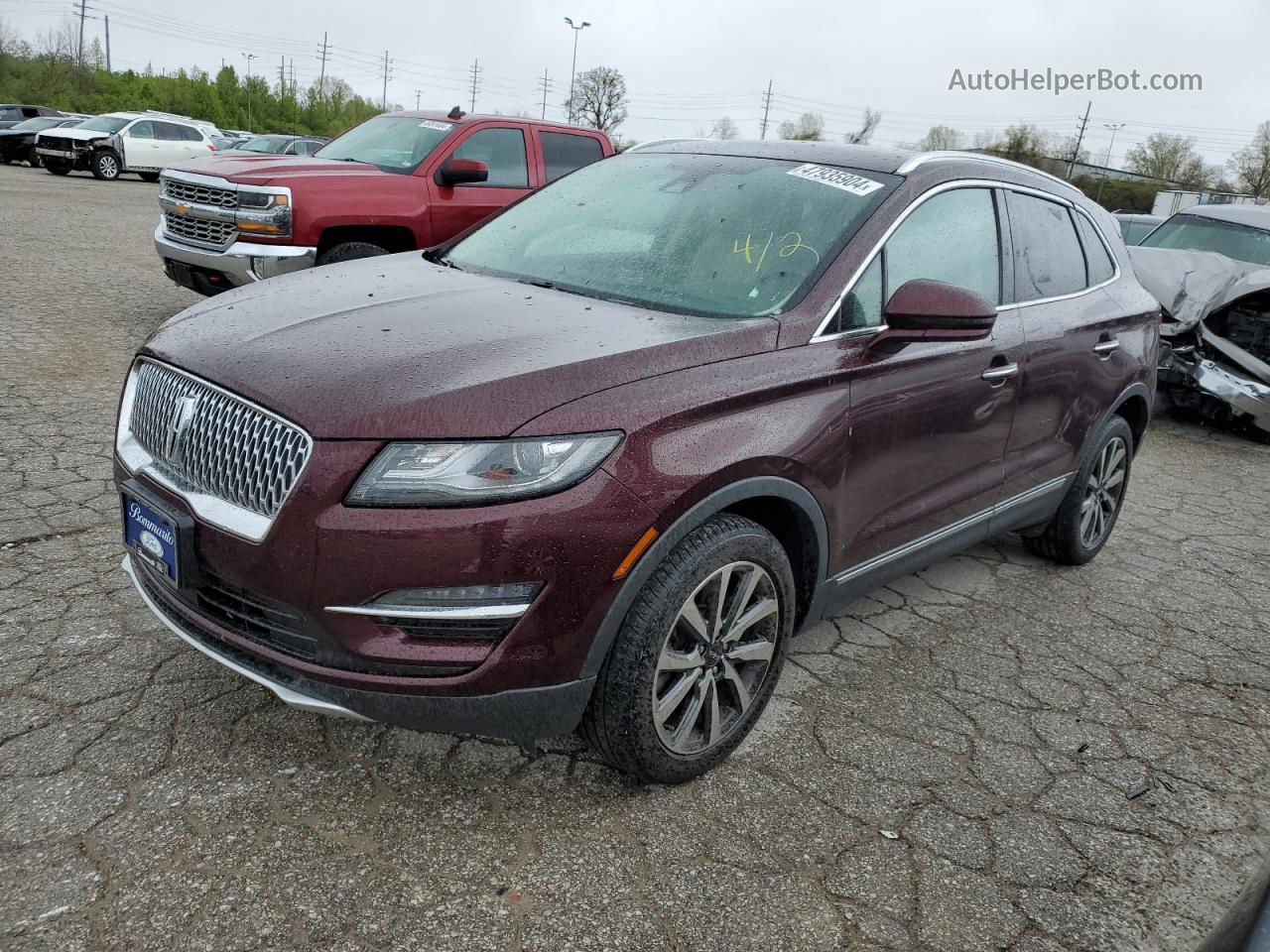 2019 Lincoln Mkc Reserve Burgundy vin: 5LMCJ3D99KUL45844