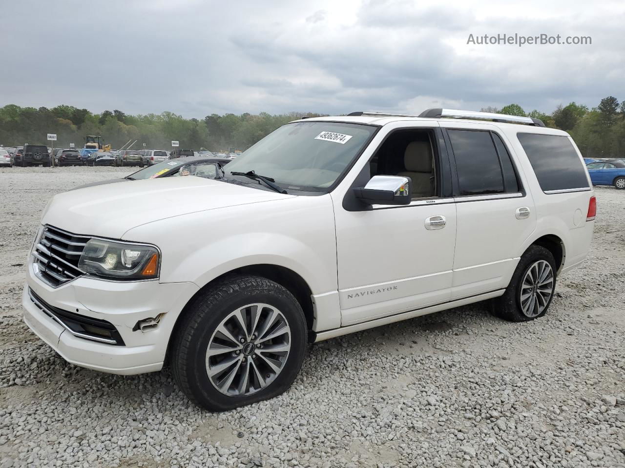 2016 Lincoln Navigator Select White vin: 5LMJJ2HT4GEL05535