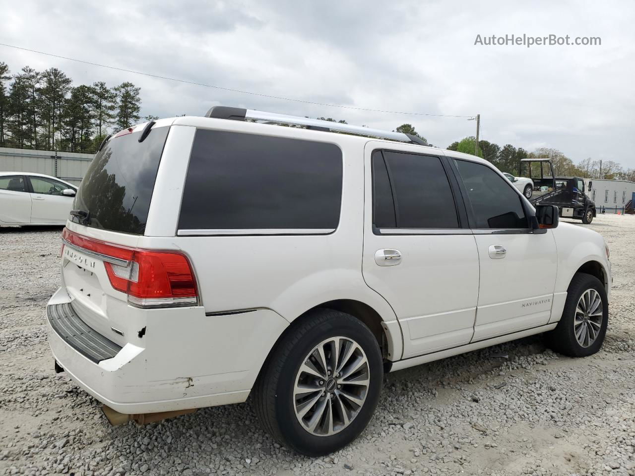 2016 Lincoln Navigator Select White vin: 5LMJJ2HT4GEL05535