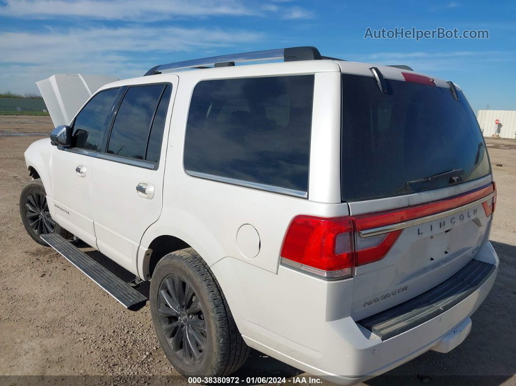 2016 Lincoln Navigator Select White vin: 5LMJJ2HT9GEL09922