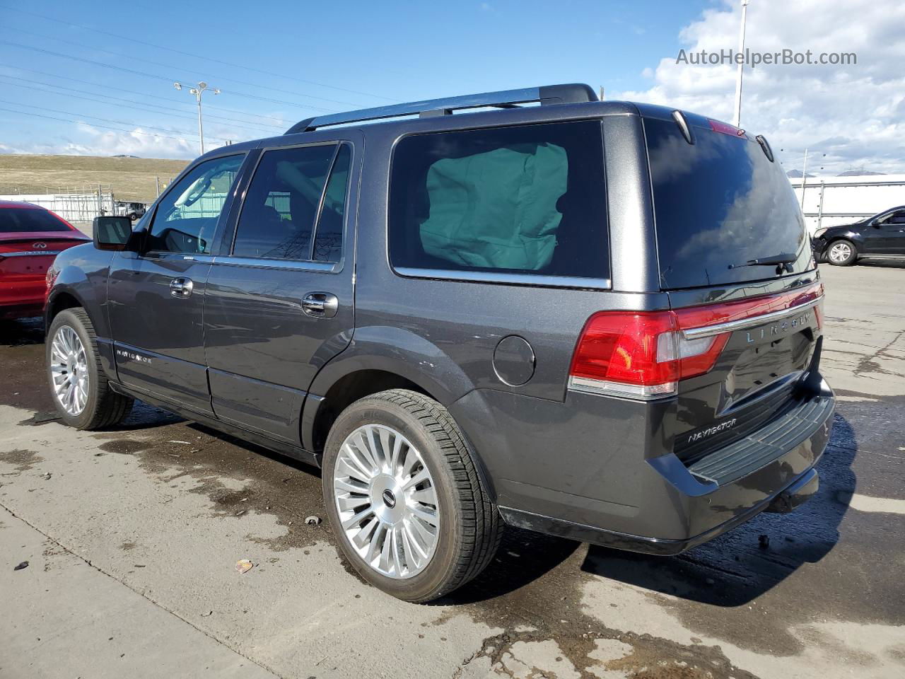 2016 Lincoln Navigator Reserve Gray vin: 5LMJJ2LT4GEL07566