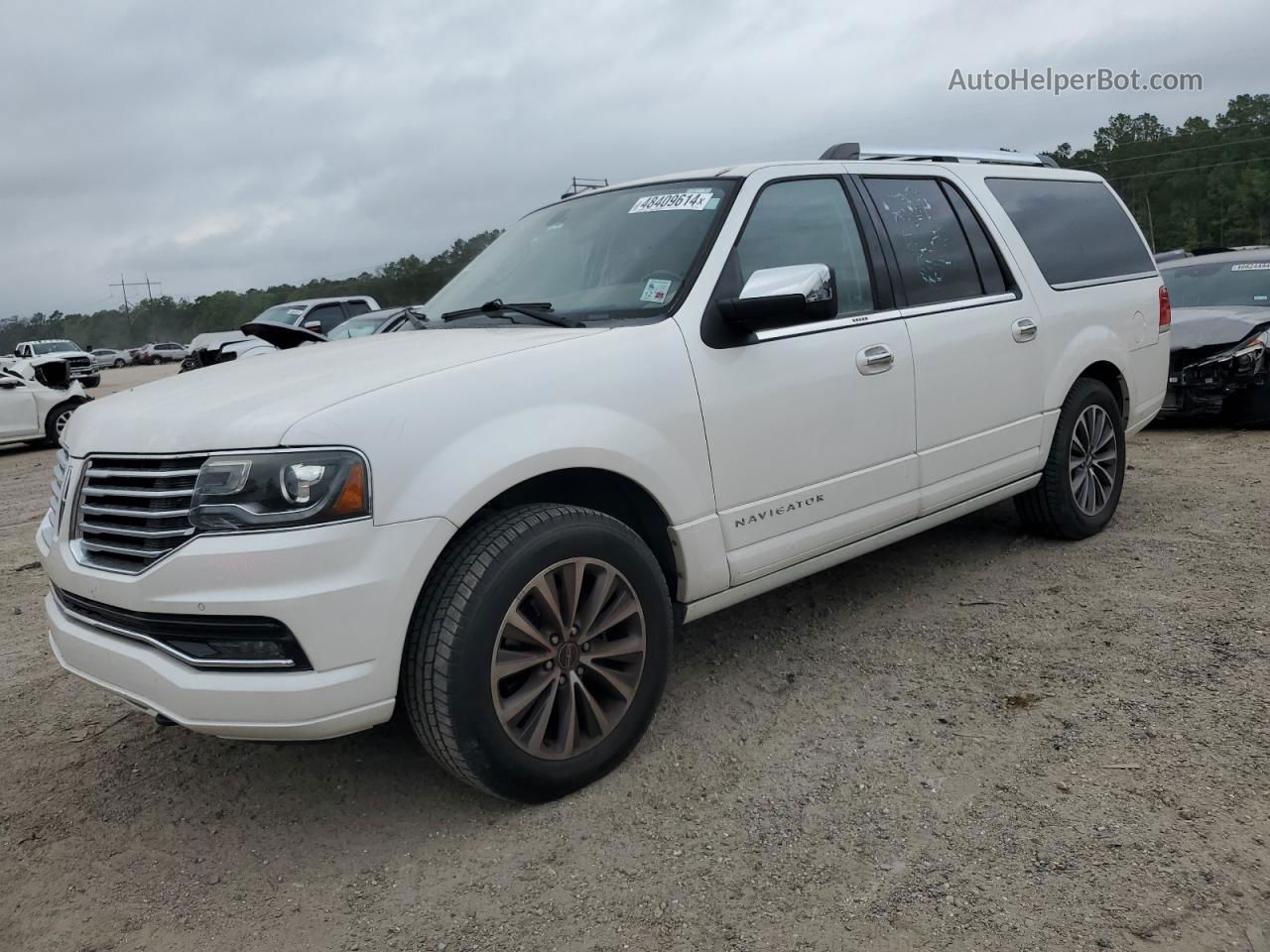 2016 Lincoln Navigator L Select White vin: 5LMJJ3HT1GEL11329