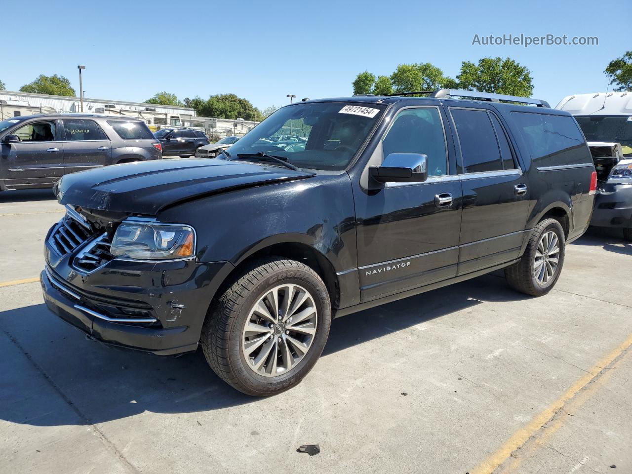 2016 Lincoln Navigator L Select Черный vin: 5LMJJ3HT2GEL12313