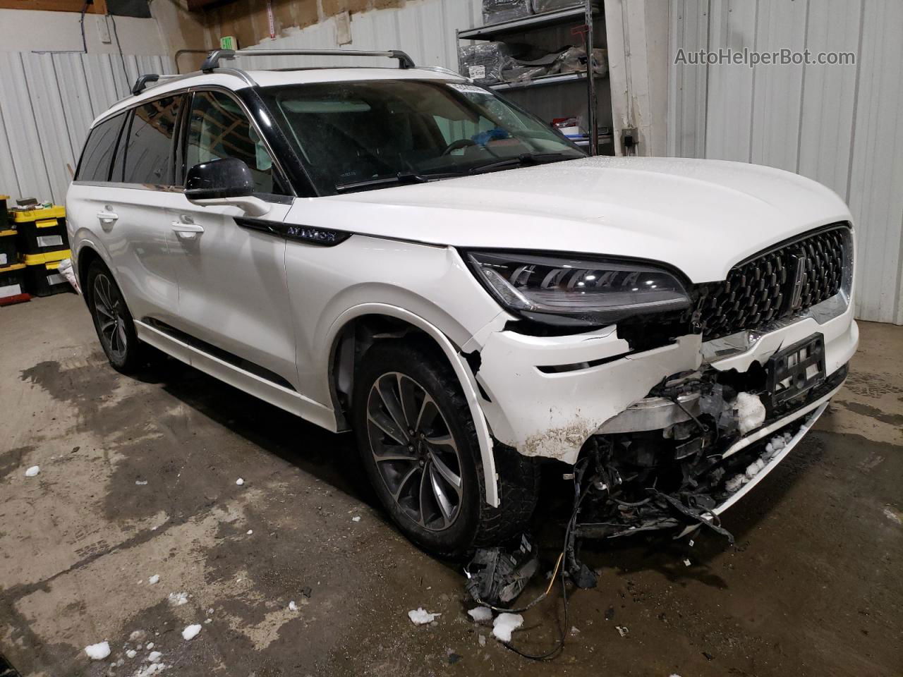 2020 Lincoln Aviator Grand Touring White vin: 5LMYJ8XY2LGL19883