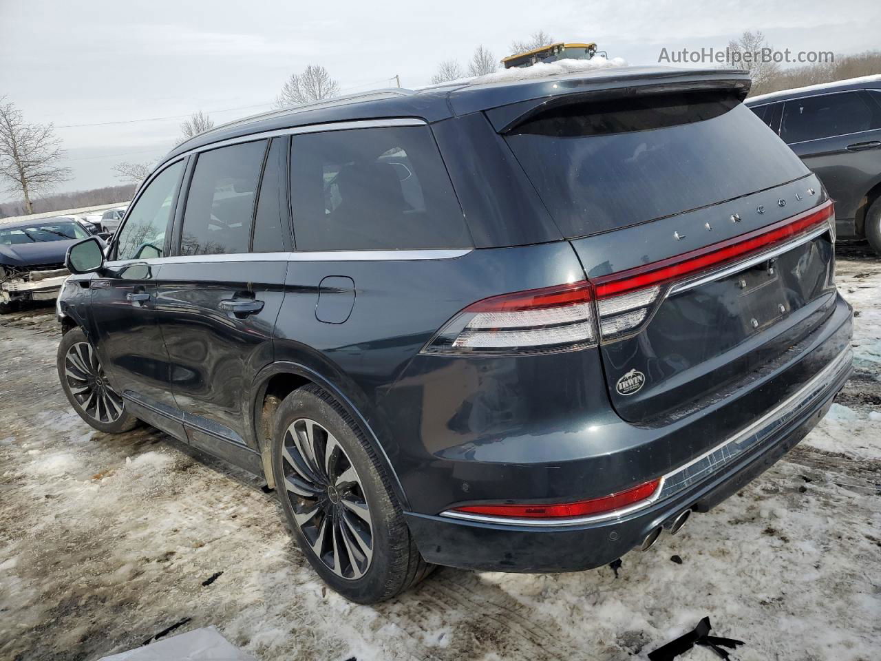 2020 Lincoln Aviator Black Label Grand Touring Синий vin: 5LMYJ9YY6LGL31202