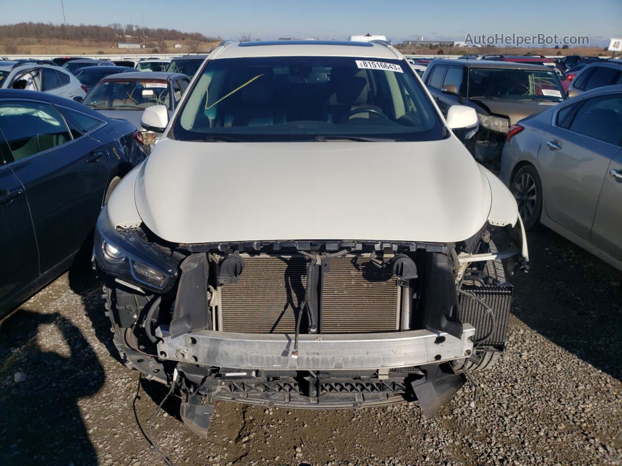 2016 Infiniti Qx60  White vin: 5N1AL0MM0GC504500