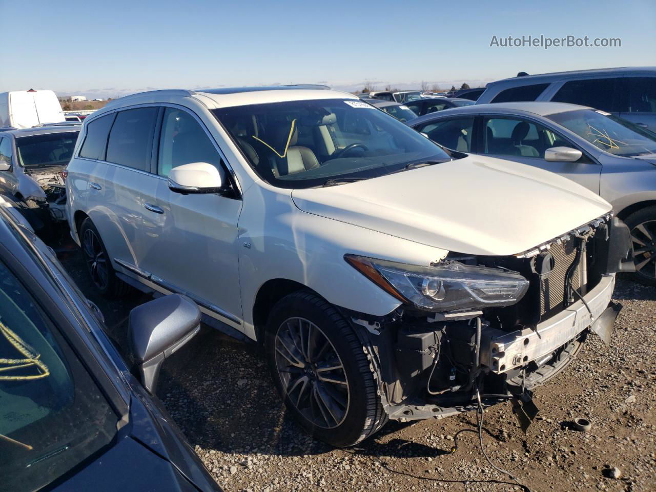 2016 Infiniti Qx60  White vin: 5N1AL0MM0GC504500