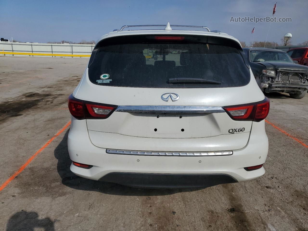 2016 Infiniti Qx60  White vin: 5N1AL0MM0GC527064