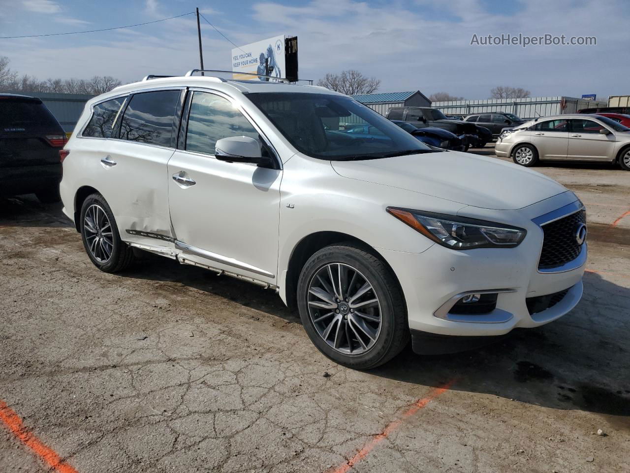 2016 Infiniti Qx60  White vin: 5N1AL0MM0GC527064