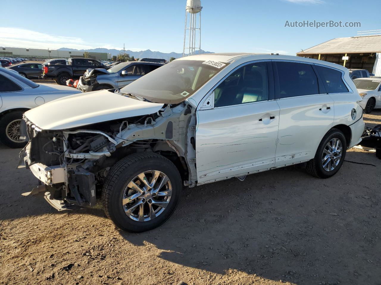 2016 Infiniti Qx60  White vin: 5N1AL0MM1GC522309