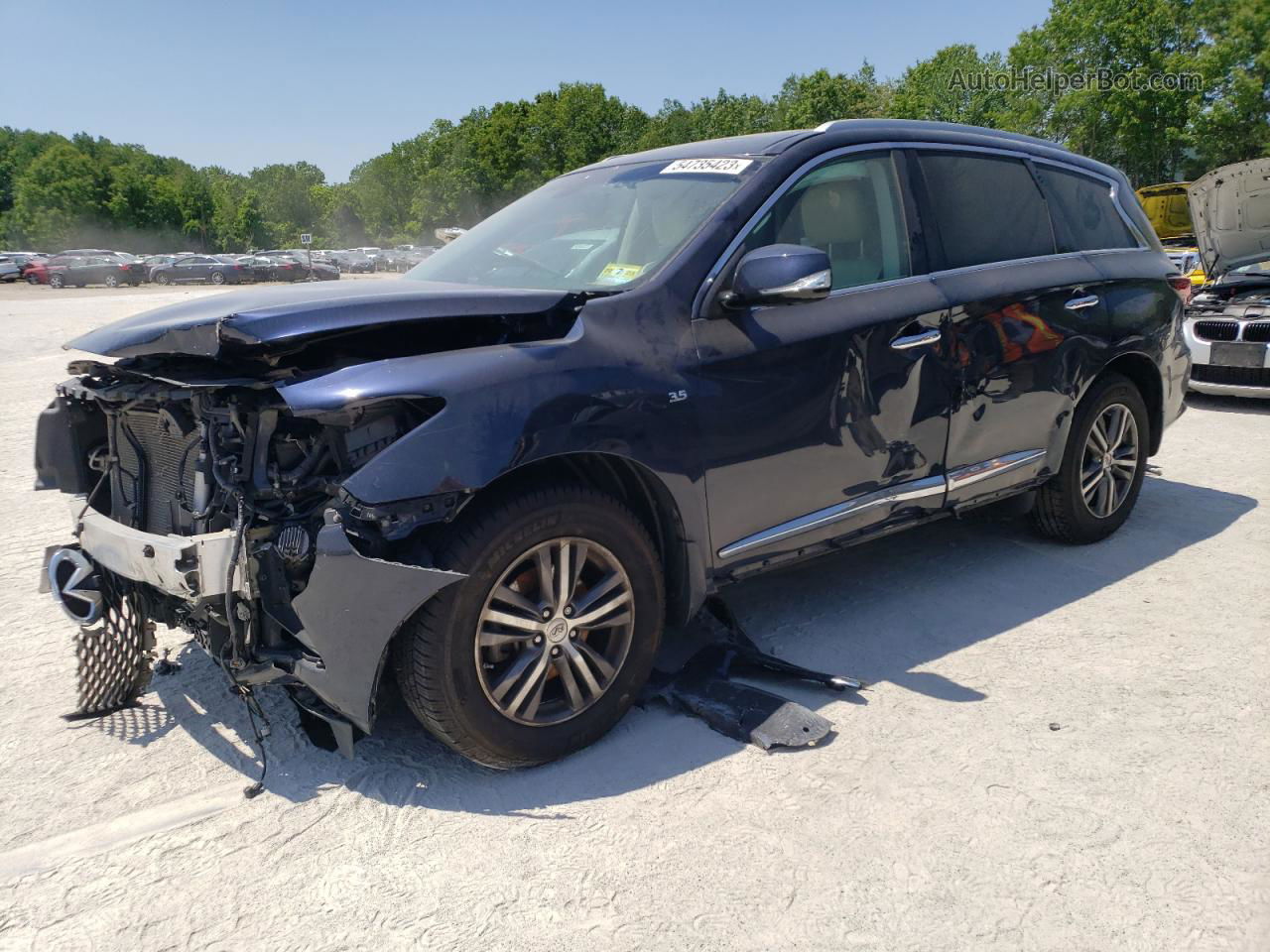 2016 Infiniti Qx60  Blue vin: 5N1AL0MM4GC524944